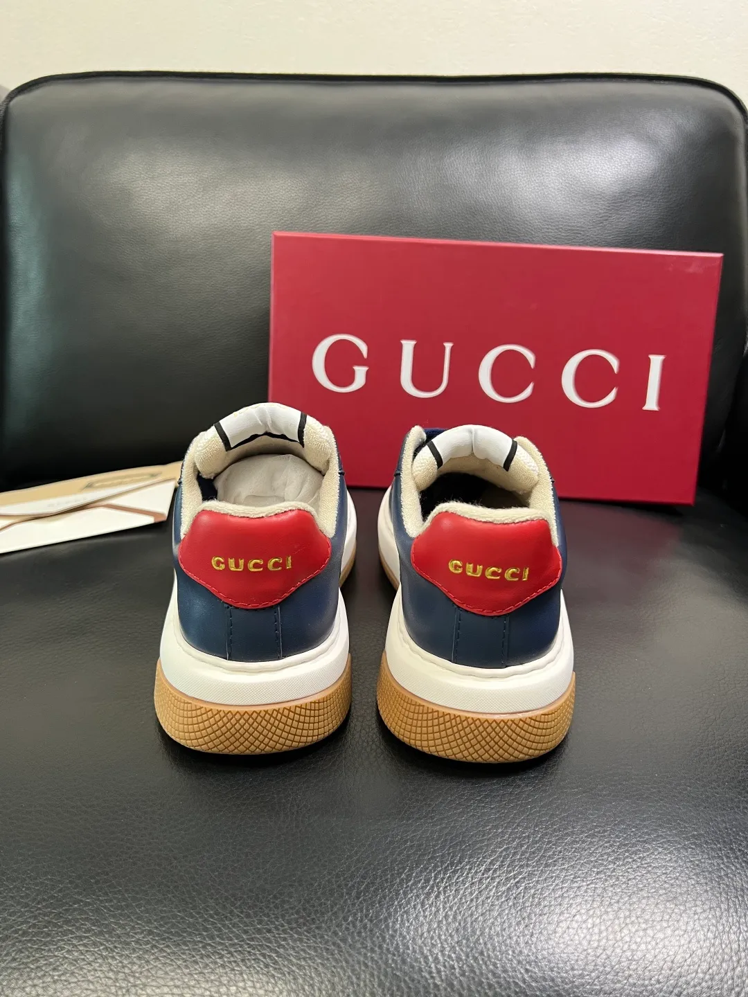 Men's shoes 💰780 Gucci high quality top crafts Gucci counter new original factory configuration, imported cowhide fabric from Italy, imported cowhide lining, breathable and comfortable, sole: original factory special supply original sole super comfortable, original factory and single goods, welcome to compare, code number 38-44 (customized 45)